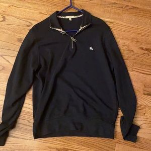 Mens Burberry quarter zip sweatshirt size medium
